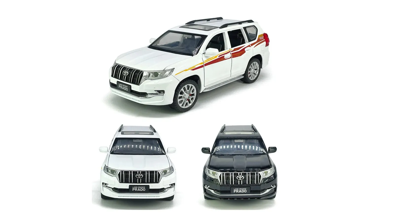 Метален джип Toyota Land Cruiser Prado - 1:24