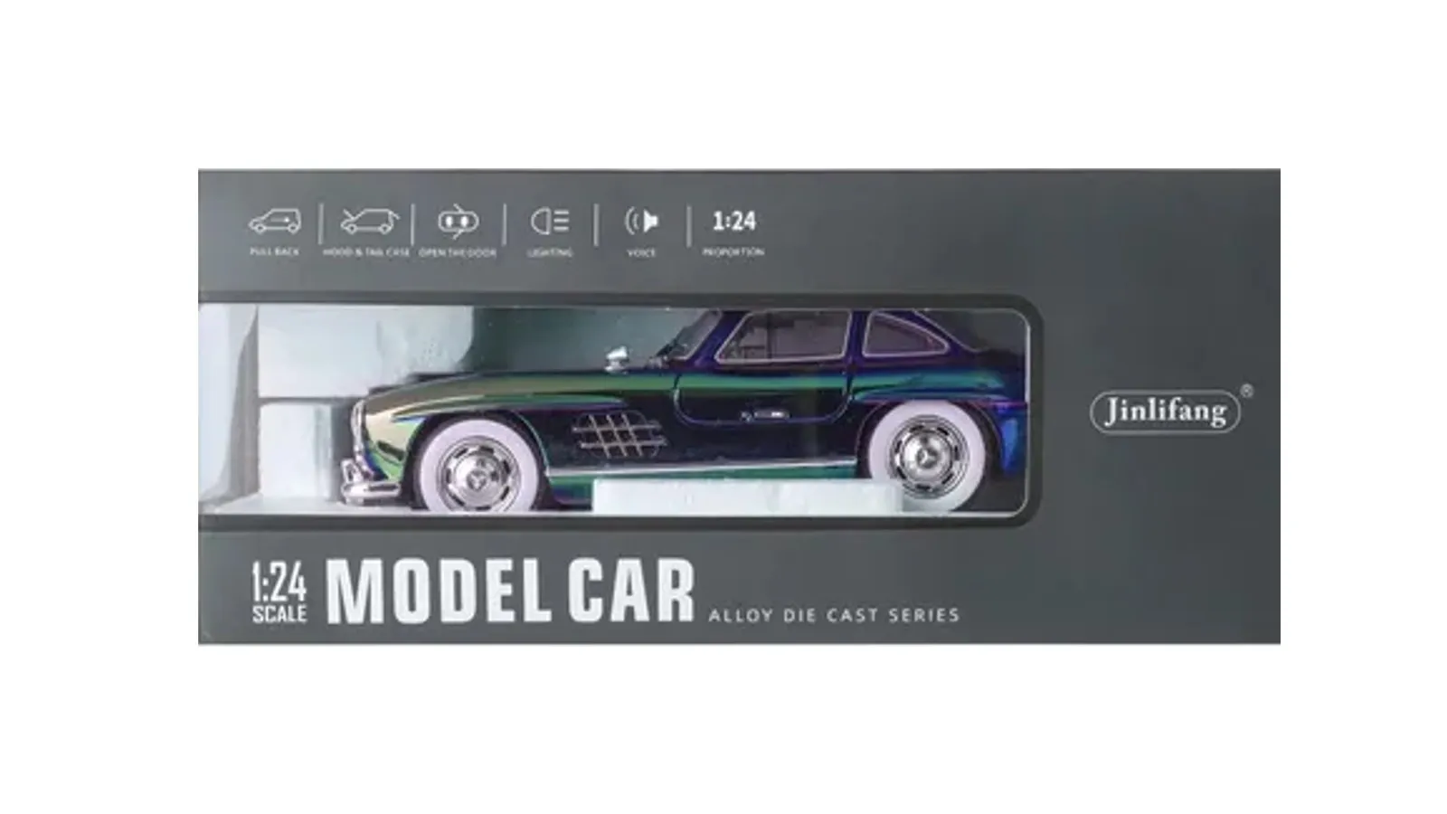 Метална кола Mercedes-Benz 300 SL Gullwing - 1:24