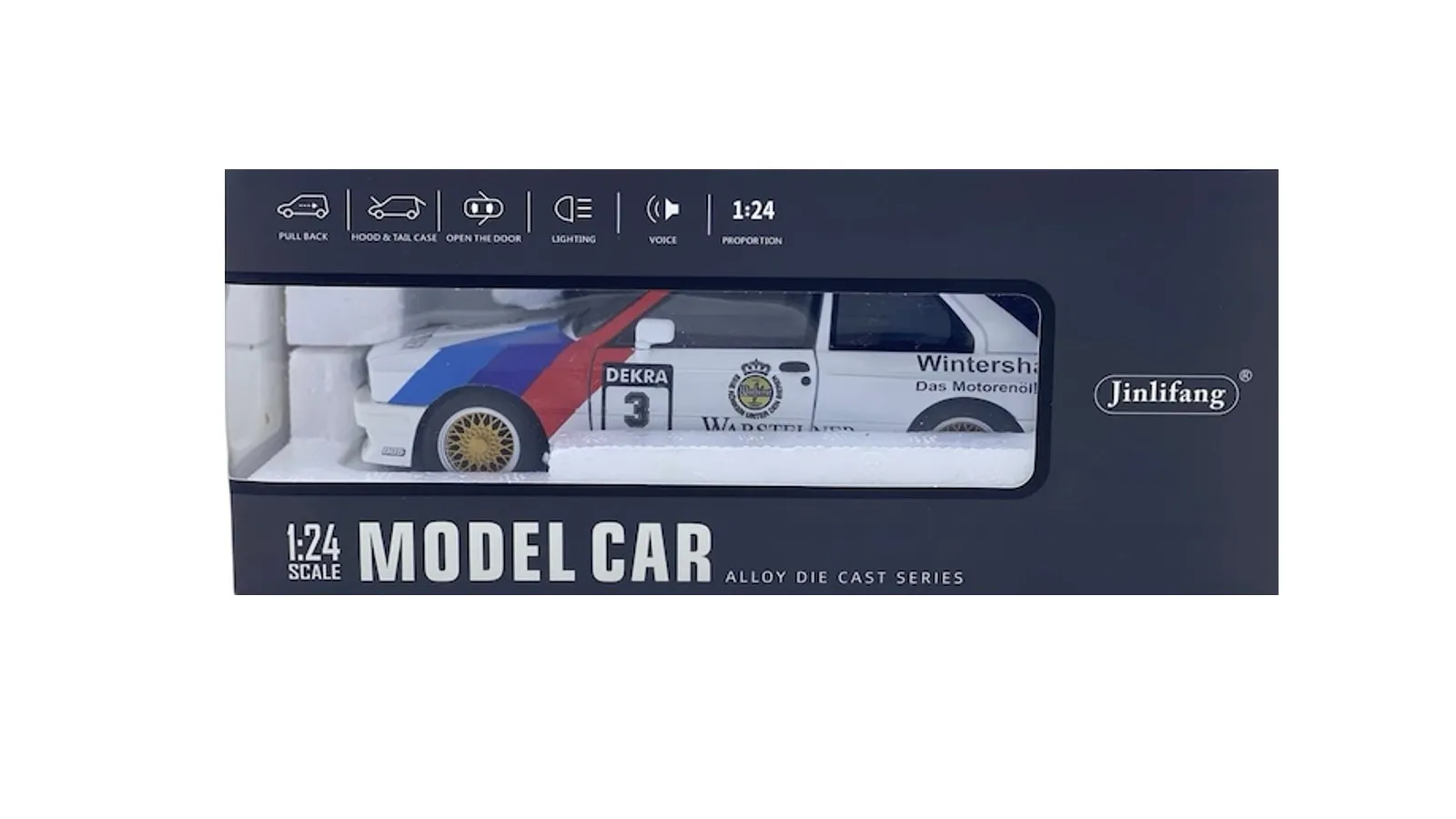 Метална кола BMW M3 Warsteiner - 1:24